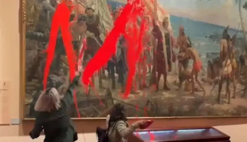 vandalismo su quadro a Madrid